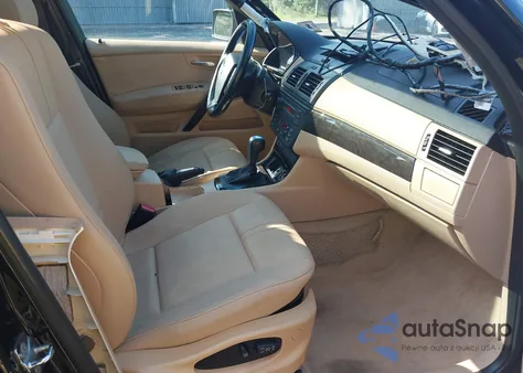 2007 BMW X3 3.0Si z USA, uszkodzony, nr VIN WBXPC934X7WJ01095